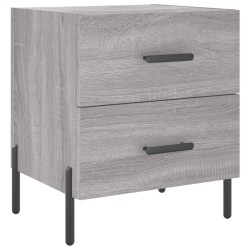 vidaXL Nachttisch Grau Sonoma 40x35x47,5 cm Holzwerkstoff