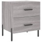 vidaXL Nachttisch Grau Sonoma 40x35x47,5 cm Holzwerkstoff vidaXL Nachttisch Grau Sonoma 40x35x47,5 cm Holzwerkstoff