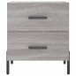 vidaXL Nachttisch Grau Sonoma 40x35x47,5 cm Holzwerkstoff vidaXL Nachttisch Grau Sonoma 40x35x47,5 cm Holzwerkstoff