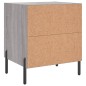 vidaXL Nachttisch Grau Sonoma 40x35x47,5 cm Holzwerkstoff vidaXL Nachttisch Grau Sonoma 40x35x47,5 cm Holzwerkstoff