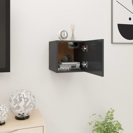 vidaXL TV-Wandschrank Grau 30,5x30x30 cm