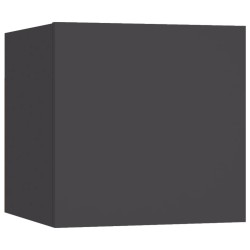 vidaXL TV-Wandschrank Grau 30,5x30x30 cm