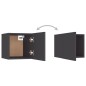 vidaXL TV-Wandschrank Grau 30,5x30x30 cm vidaXL TV-Wandschrank Grau 30,5x30x30 cm