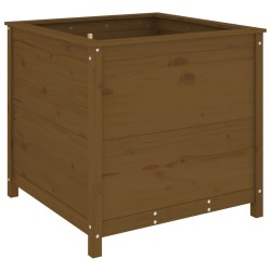 vidaXL Pflanzkübel Honigbraun 82,5x82,5x78 cm Massivholz Kiefer