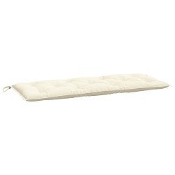 vidaXL Gartenbank-Auflage Cremeweiß 120x50x7 cm Oxford-Gewebe