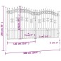 vidaXL Zauntor mit Speerspitzen Schwarz 305x198 cm Stahl vidaXL Zauntor mit Speerspitzen Schwarz 305x198 cm Stahl