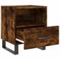vidaXL Nachttisch Räuchereiche 40x35x47,5 cm Holzwerkstoff vidaXL Nachttisch Räuchereiche 40x35x47,5 cm Holzwerkstoff