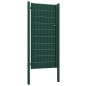 vidaXL Zauntor PVC und Stahl 100x204 cm Grün vidaXL Zauntor PVC und Stahl 100x204 cm Grün