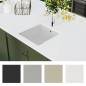 vidaXL Granitspüle Einzelbecken Weiß vidaXL Granitspüle Einzelbecken Weiß