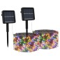 vidaXL Solar-Lichterkette 2 Stk. 2x200 LED Mehrfarbig Innen Außen vidaXL Solar-Lichterkette 2 Stk. 2x200 LED Mehrfarbig Innen Außen