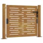 vidaXL Gartentor 105x105 cm Cortenstahl Quadratisches Design vidaXL Gartentor 105x105 cm Cortenstahl Quadratisches Design