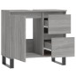 vidaXL Badschrank Grau Sonoma 65x33x60 cm Holzwerkstoff vidaXL Badschrank Grau Sonoma 65x33x60 cm Holzwerkstoff