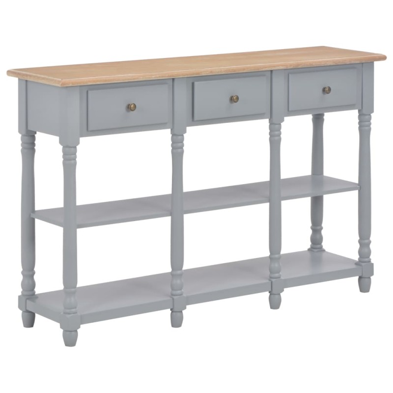 vidaXL Konsolentisch Grau 120x30x76 cm MDF vidaXL Konsolentisch Grau 120x30x76 cm MDF