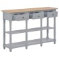 vidaXL Konsolentisch Grau 120x30x76 cm MDF vidaXL Konsolentisch Grau 120x30x76 cm MDF