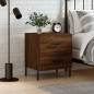 vidaXL Nachttisch Braune Eiche 40x35x47,5 cm Holzwerkstoff vidaXL Nachttisch Braune Eiche 40x35x47,5 cm Holzwerkstoff