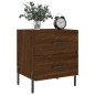 vidaXL Nachttisch Braune Eiche 40x35x47,5 cm Holzwerkstoff vidaXL Nachttisch Braune Eiche 40x35x47,5 cm Holzwerkstoff