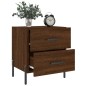 vidaXL Nachttisch Braune Eiche 40x35x47,5 cm Holzwerkstoff vidaXL Nachttisch Braune Eiche 40x35x47,5 cm Holzwerkstoff