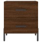 vidaXL Nachttisch Braune Eiche 40x35x47,5 cm Holzwerkstoff vidaXL Nachttisch Braune Eiche 40x35x47,5 cm Holzwerkstoff