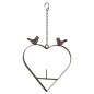 HI Vogelfutterspender Herzform 23,5 cm Braun HI Vogelfutterspender Herzform 23,5 cm Braun