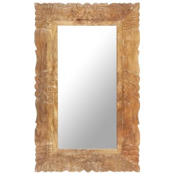 vidaXL Spiegel 80x50 cm Massivholz Mango 