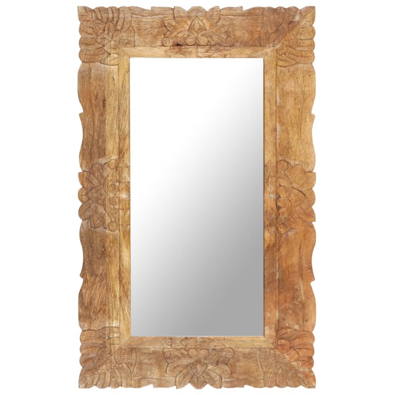 vidaXL Spiegel 80x50 cm Massivholz Mango vidaXL Spiegel 80x50 cm Massivholz Mango