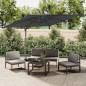 vidaXL Ampelschirm mit Doppeldach Anthrazit 300x300 cm vidaXL Ampelschirm mit Doppeldach Anthrazit 300x300 cm