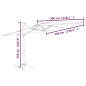 vidaXL Ampelschirm mit Doppeldach Anthrazit 300x300 cm vidaXL Ampelschirm mit Doppeldach Anthrazit 300x300 cm
