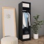 vidaXL Kleiderschrank Schwarz 50x50x200 cm Holzwerkstoff vidaXL Kleiderschrank Schwarz 50x50x200 cm Holzwerkstoff