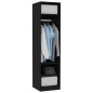 vidaXL Kleiderschrank Schwarz 50x50x200 cm Holzwerkstoff vidaXL Kleiderschrank Schwarz 50x50x200 cm Holzwerkstoff