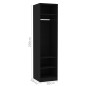 vidaXL Kleiderschrank Schwarz 50x50x200 cm Holzwerkstoff vidaXL Kleiderschrank Schwarz 50x50x200 cm Holzwerkstoff