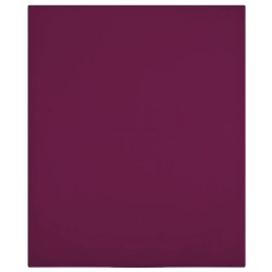 vidaXL Spannbettlaken 2 Stk. Jersey Bordeauxrot 100x200 cm Baumwolle
