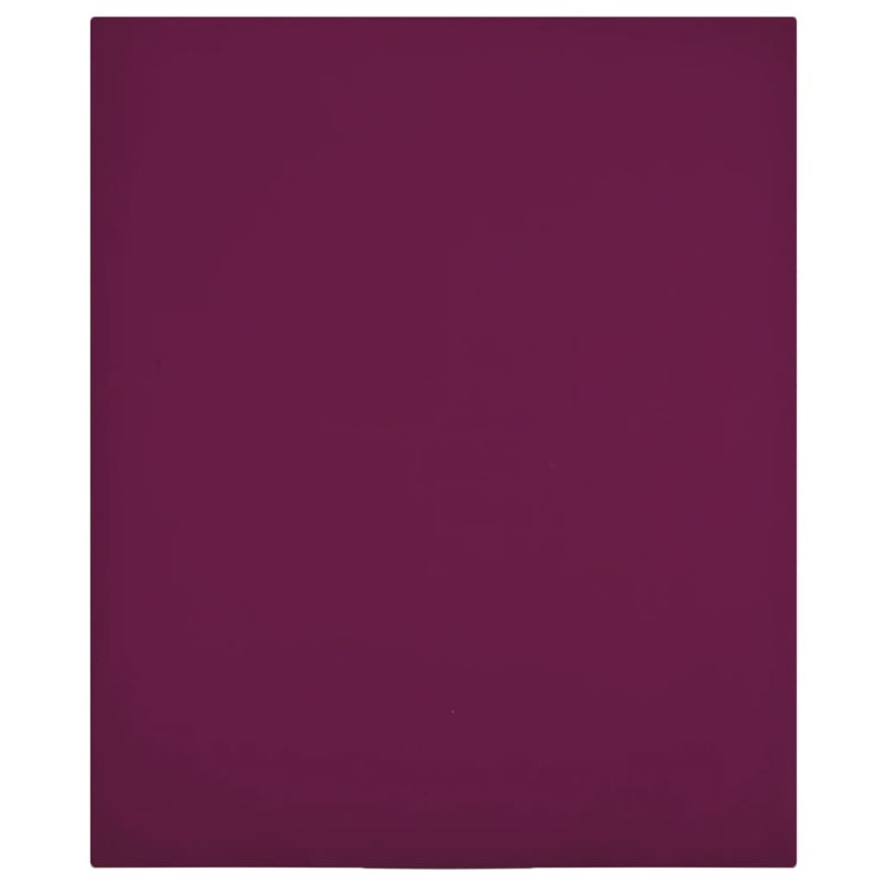 vidaXL Spannbettlaken 2 Stk. Jersey Bordeauxrot 100x200 cm Baumwolle vidaXL Spannbettlaken 2 Stk. Jersey Bordeauxrot 100x200 cm Baumwolle