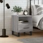 vidaXL Nachttisch Grau Sonoma 40x35x47,5 cm Holzwerkstoff