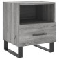 vidaXL Nachttisch Grau Sonoma 40x35x47,5 cm Holzwerkstoff