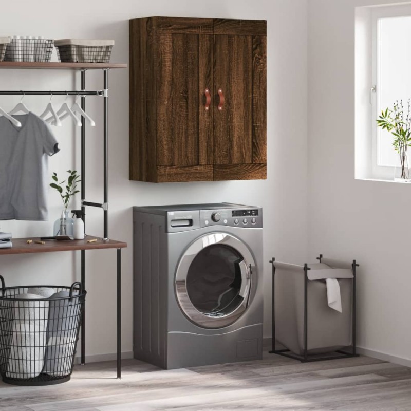 vidaXL Wandschrank Braun Eichen-Optik 69,5x34x90 cm Holzwerkstoff vidaXL Wandschrank Braun Eichen-Optik 69,5x34x90 cm Holzwerkstoff