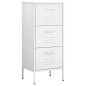 vidaXL Lagerschrank Weiß 42,5x35x101,5 cm Stahl vidaXL Lagerschrank Weiß 42,5x35x101,5 cm Stahl