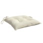 Stuhlkissen 2 Stk. Cremeweiß 50x50x7 cm Oxford-Gewebe Stuhlkissen 2 Stk. Cremeweiß 50x50x7 cm Oxford-Gewebe