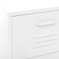 vidaXL Lagerschrank Weiß 42,5x35x101,5 cm Stahl vidaXL Lagerschrank Weiß 42,5x35x101,5 cm Stahl