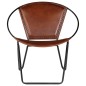 vidaXL Sessel Braun Echtleder vidaXL Sessel Braun Echtleder