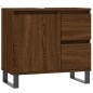 vidaXL Badschrank Braun Eichen-Optik 65x33x60 cm Holzwerkstoff vidaXL Badschrank Braun Eichen-Optik 65x33x60 cm Holzwerkstoff