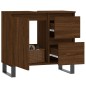 vidaXL Badschrank Braun Eichen-Optik 65x33x60 cm Holzwerkstoff vidaXL Badschrank Braun Eichen-Optik 65x33x60 cm Holzwerkstoff