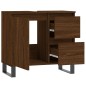 vidaXL Badschrank Braun Eichen-Optik 65x33x60 cm Holzwerkstoff vidaXL Badschrank Braun Eichen-Optik 65x33x60 cm Holzwerkstoff