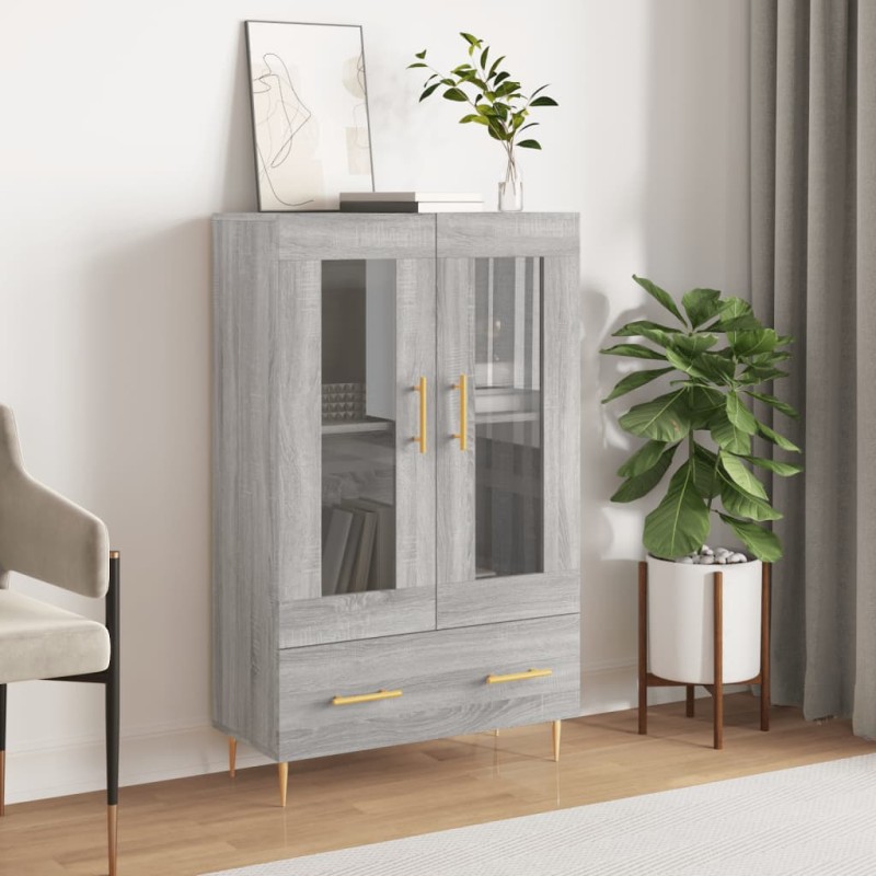 vidaXL Highboard Grau Sonoma 69,5x31x115 cm Holzwerkstoff vidaXL Highboard Grau Sonoma 69,5x31x115 cm Holzwerkstoff
