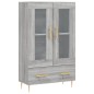 vidaXL Highboard Grau Sonoma 69,5x31x115 cm Holzwerkstoff vidaXL Highboard Grau Sonoma 69,5x31x115 cm Holzwerkstoff