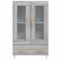 vidaXL Highboard Grau Sonoma 69,5x31x115 cm Holzwerkstoff vidaXL Highboard Grau Sonoma 69,5x31x115 cm Holzwerkstoff
