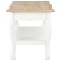 vidaXL Couchtisch Weiß und Braun 87,5x42x44 cm Kiefer Massivholz vidaXL Couchtisch Weiß und Braun 87,5x42x44 cm Kiefer Massivholz