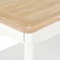 vidaXL Couchtisch Weiß und Braun 87,5x42x44 cm Kiefer Massivholz vidaXL Couchtisch Weiß und Braun 87,5x42x44 cm Kiefer Massivholz