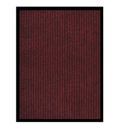 vidaXL Fußmatte Gestreift Rot 60x80 cm