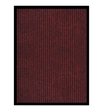 vidaXL Fußmatte Gestreift Rot 60x80 cm