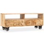 vidaXL TV-Schrank Mangoholz Massiv 120 x 30 x 48 cm vidaXL TV-Schrank Mangoholz Massiv 120 x 30 x 48 cm